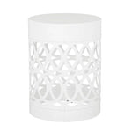 Outdoor Metal Large End Table, Modern Design