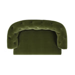 Kiki 36.5' Chesterfield Dog Sofa Bed, Medium, Olive Green Performance Velvet