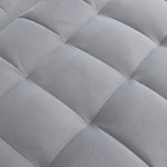 Modern Velvet Loveseat Futon Sofa Couch with Pullout Bed