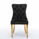 Nikki Collection Modern Velvet Upholstered Dining Chair
