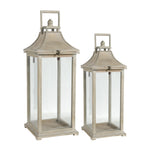 Wooden Candle Lantern Decorative, Hurricane Lantern Holder