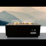 Modern Steel Outdoor Fire Pit Table with Lid