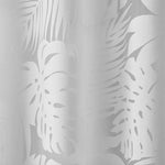 Palm Leaf Burnout Sheer Window Curtain White 50x84