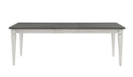 Katia Dining Table With Leaf - Gray / White