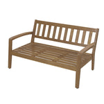 2-Piece Outdoor Gray Acacia Wood Conversation Set