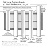 Twist Tab Lined Window Curtain Panel White 50x95