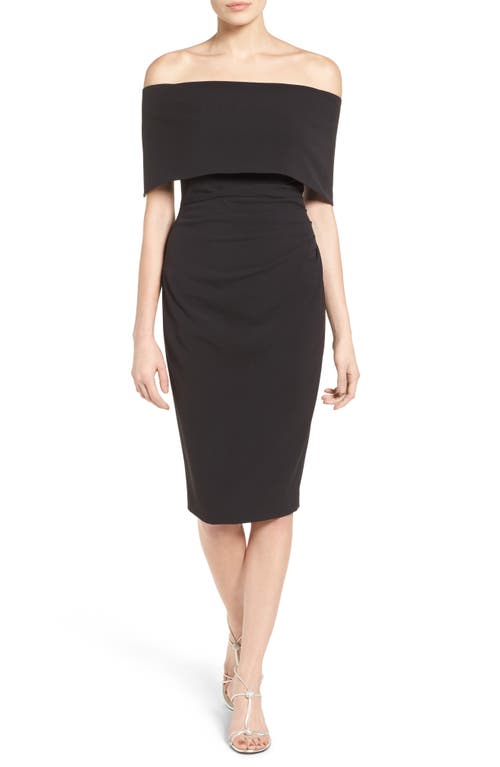 Vince Camuto Popover Cocktail Dress in Black, Size 10