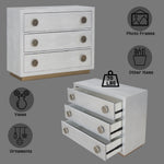 Anpu Faux Crocodile Skin Console Cabinet - Silver