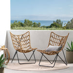 Bryson Light Brown Outdoor Chair Set