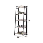 Wendral Natural & Black Finish 24"W Bookshelf
