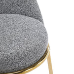 Celano Indoor Metal Upholstered Barstool Set of 2