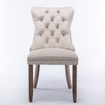 Nikki Collection Modern Velvet Upholstered Dining Chair Set