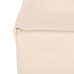 Kiki Rectangular Pouf Ottoman Floor Cushion Natural Black