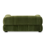 Marcel Upholstered Modern Small to Medium Pet Bed For Dogs and Cats Olive Green Velvet