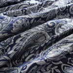 12 Piece Comforter Set with Cotton Bed Sheets Navy Cal King