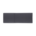 Lounge Chaise Set in Black Acacia Wood with Water-Resistant Cushions