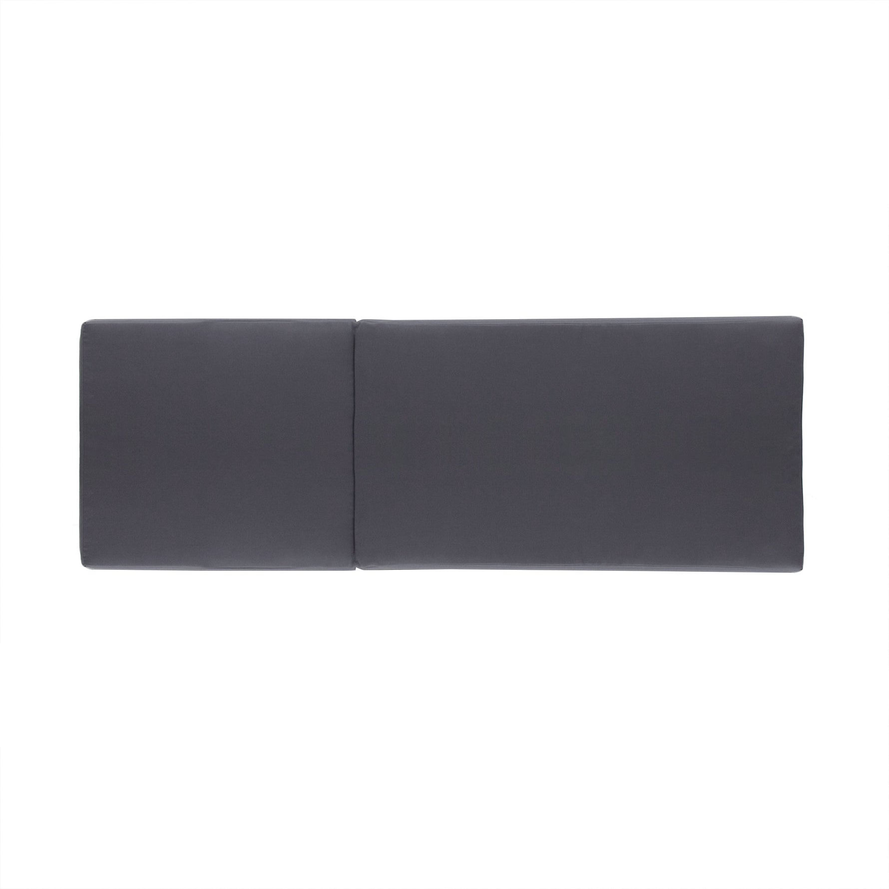 Lounge Chaise Set in Black Acacia Wood with Water-Resistant Cushions