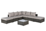 8 Pieces Outdoor Patio Sectional Sofa Couch