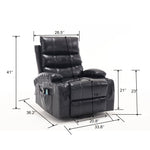Large Electric Power Lift Recliner Chair Sofa with Massage and Heat