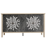 Sideboard Buffet Cabinet with 4 Doors and Adjustable Shelves