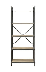 Itzel Bookshelf - Antique Oak / Sandy Gray