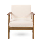 Perla Contemporary Club Chair with Water-Resistant Cushion