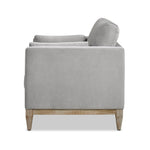 Knox 36' Modern Farmhouse Arm Chair, Opal Grey Velvet