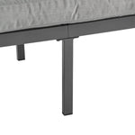 4-Pieces Outdoor Metal Patio Furniture Set with Cushions
