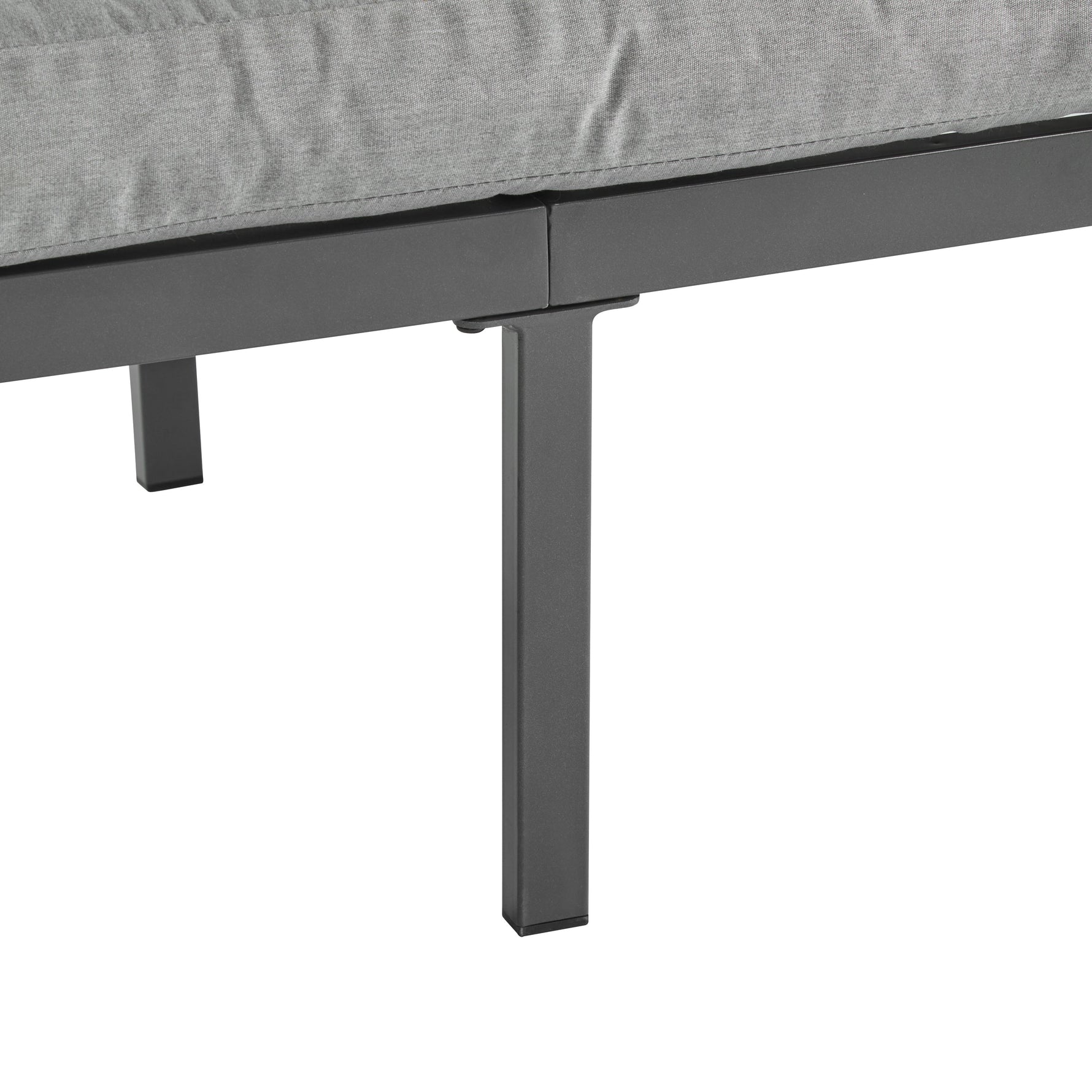 4-Pieces Outdoor Metal Patio Furniture Set with Cushions
