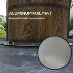 Smokeless Fire Pit with Fireproof Mat - 20.5' Barrel Style Portable Wood Burning Firepit