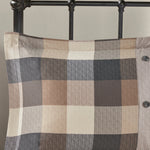 7 Piece Herringbone Comforter Set Neutral California King