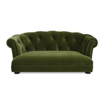 Kiki 36.5' Chesterfield Dog Sofa Bed, Medium, Olive Green Performance Velvet