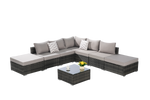 8 Pieces Outdoor Patio Sectional Sofa Couch