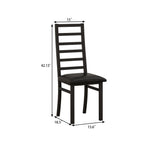 Rectangular Stretch Dining Table With 4 Chairs - Black / Gray