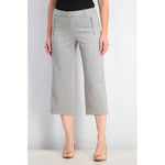 Calvin Klein Women s Zipper-Pocket Cropped Twill Pants Gray Size 16