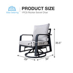 FR Aluminum Outdoor Sofa Swivel Seats
