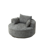 55'' Chenille Foam Single Swivel Chair