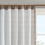 Plaid Rod Pocket and Back Tab Curtain Panel with Fleece Lining