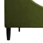Aspen Vertical Tufted Headboard Platform Bed Set, King, Olive Green Performance Velvet