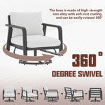 FR Aluminum Outdoor Sofa Swivel Seats