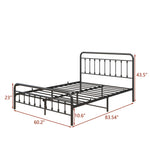 Tara Victorian-Style Steel Bed Frame