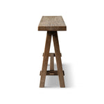 Hawthorne 60'' Solid Reclaimed Elm Trestle Console Table, Heritage Medium-Dark Brown