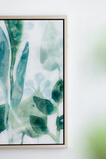 Sylvan Serenity™ — Set of 2 Blue & Green Leaf Acrylic Prints
