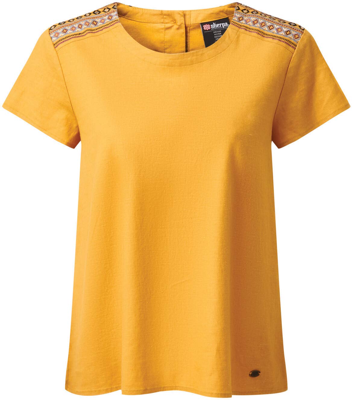 Sherpa Adventure Gear Kiran Embroidery Top - Daal Yellow
