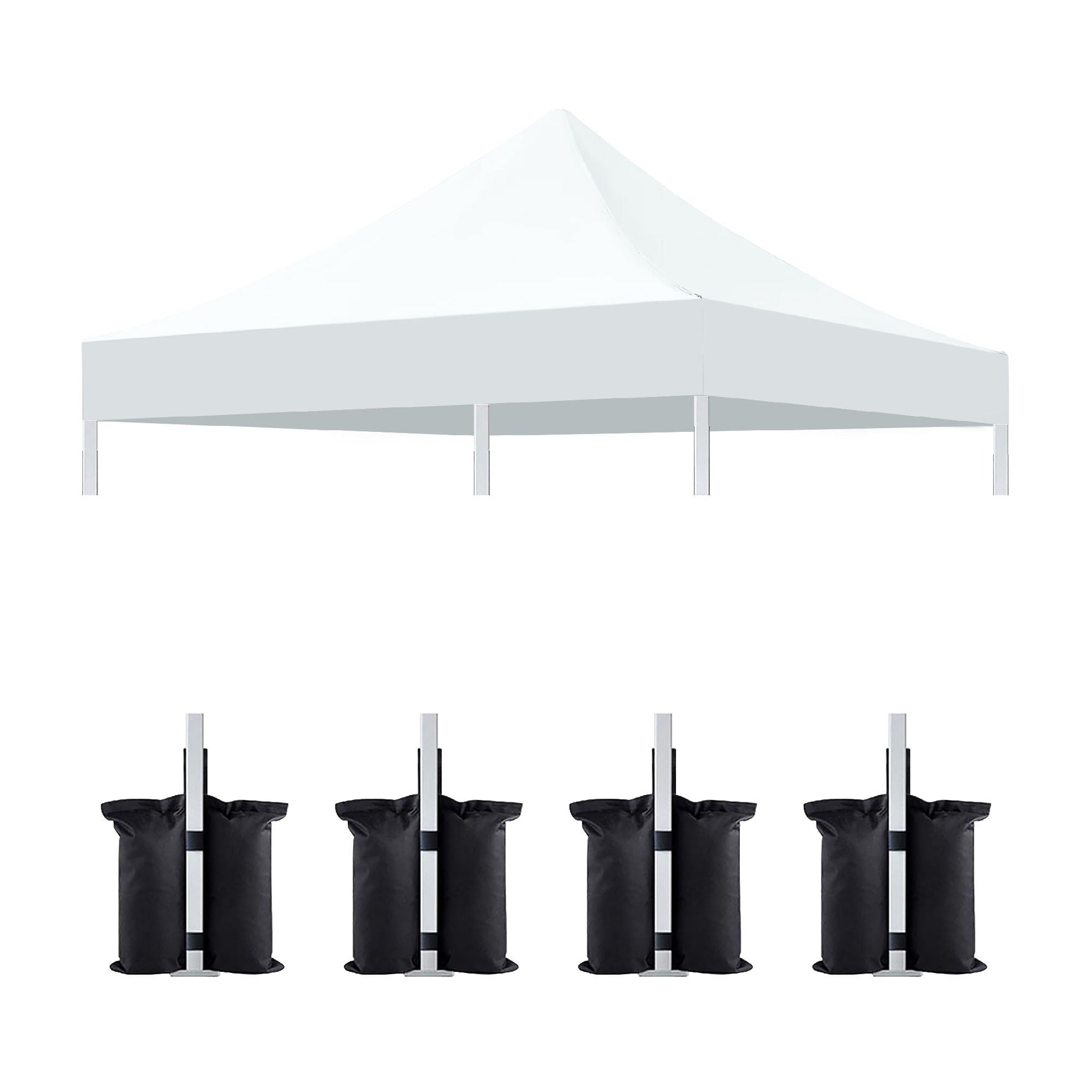 Canopy Replacement Top with 4 Pack W8 Bags (Frame Not Included)