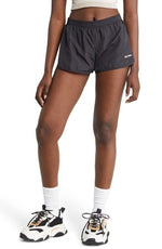 Women's Black Nylon Runner Shorts - Size Small