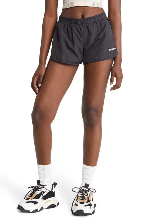Women's Black Nylon Runner Shorts - Size Small