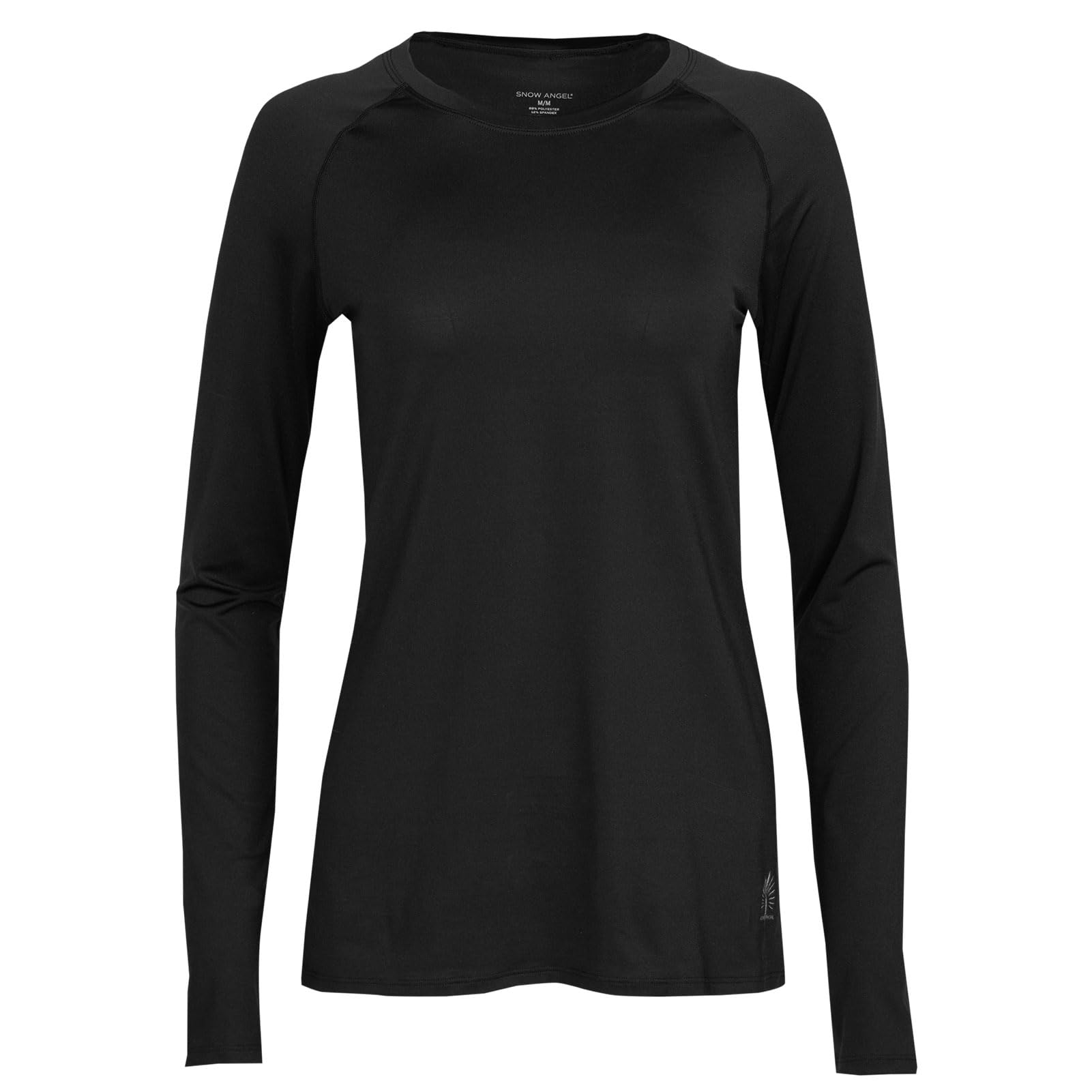 Women's Cybersilk Moisture Wicking Base Layer Top - Black XL