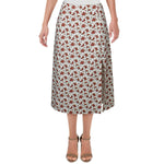 Danielle Bernstein Women's Plus Slip Skirt White/Red Size 2X