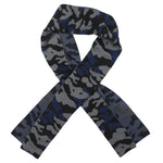 Steve Madden Mens Camo Winter Scarf Navy O/S
